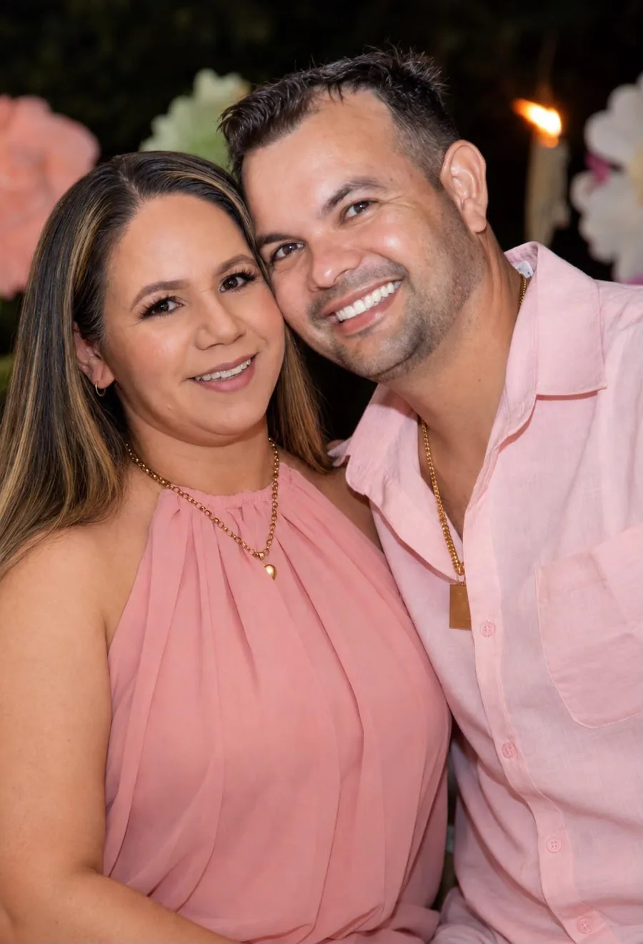 Christina, owner of Christina's Cleaning Services, with her husband